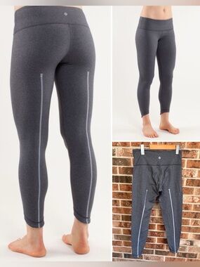 Lululemon Wunder Under Pant *Special Edition   24 1/2"  Heathered Coal 6